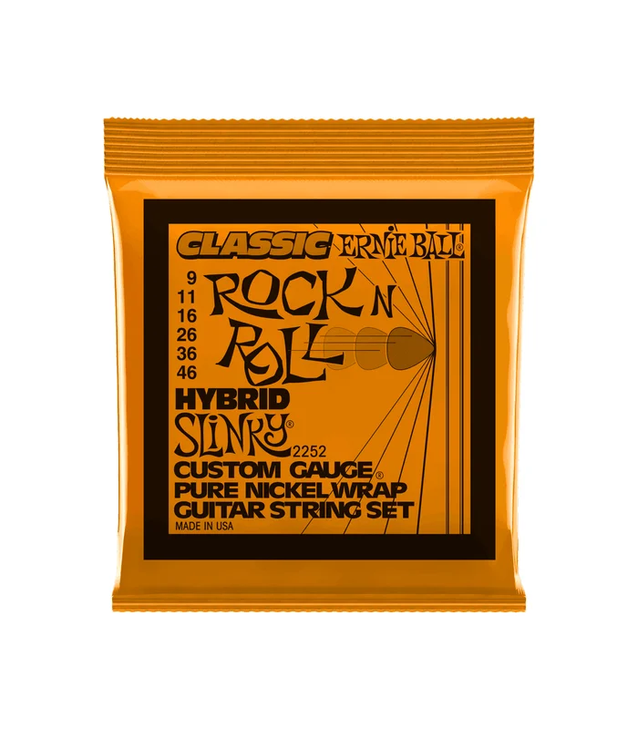 Pack de 3 jeux de Cordes pour Guitare Electrique Ernie Ball 3252 Hybrid slinky 09-11-16-26-36-46