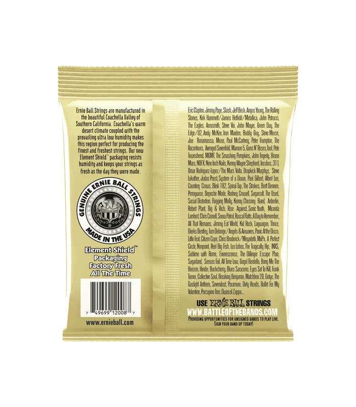 Pack de 3 jeux de Cordes pour Guitare Folk Ernie Ball 3008 Rock n blues sol non filé 10-52 – Image 2