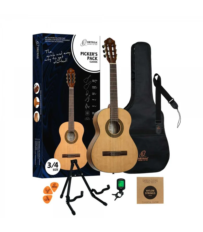 PACK GUITARE CLASSIQUE ORTEGA 3/4 EPICEA