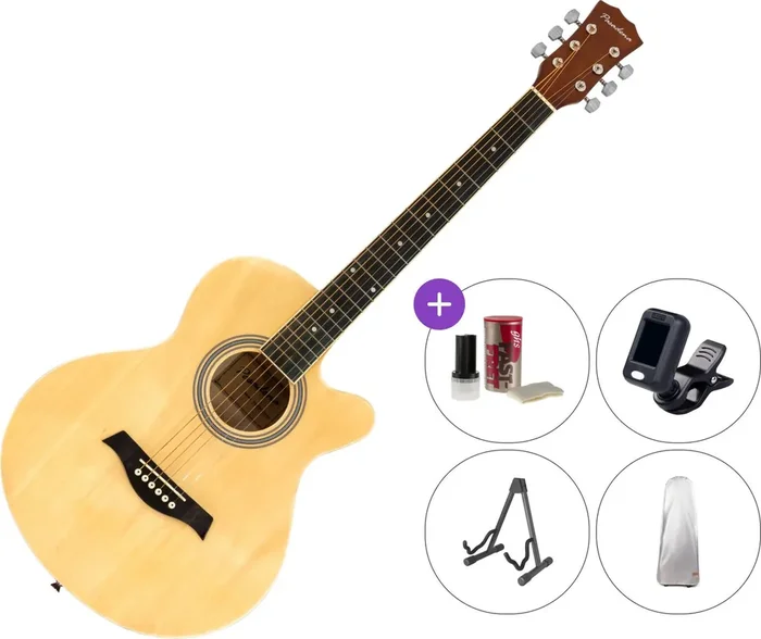 Pasadena SG026C SET Natural Guitare acoustique Jumbo
