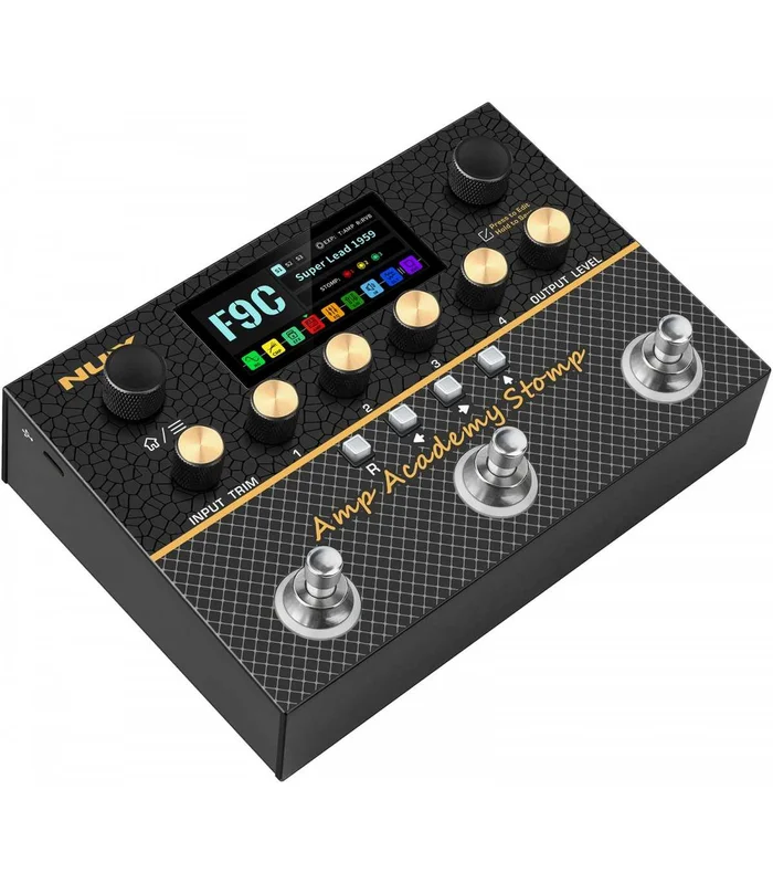 Pédale d’effets NUX – AMPACADEMY-STOMP – simulateur d’ampli + IR stéréo