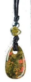 PENDENTIF PIERRE DE VERTU – UNAKITE
