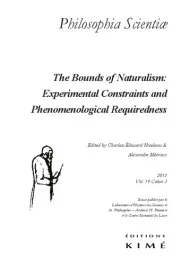 Philosophia Scientiae Volume 19 N° 3/2015 : The Bounds of Naturalism: Experimental Constraints and P