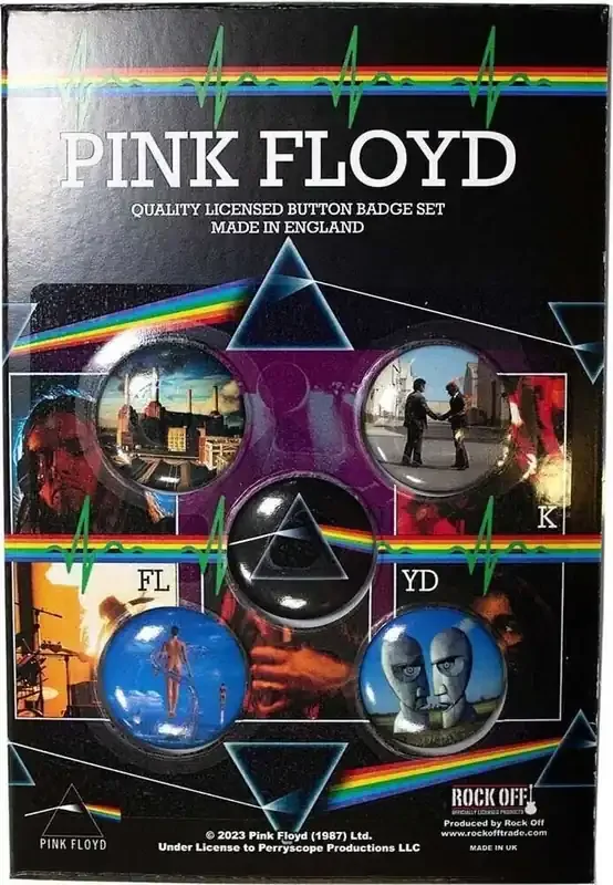 Pink Floyd Album Covers Badge
