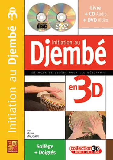 Play Music Publishing Maugain Manu – Initiation Au Djembe En 3D CD + DVD