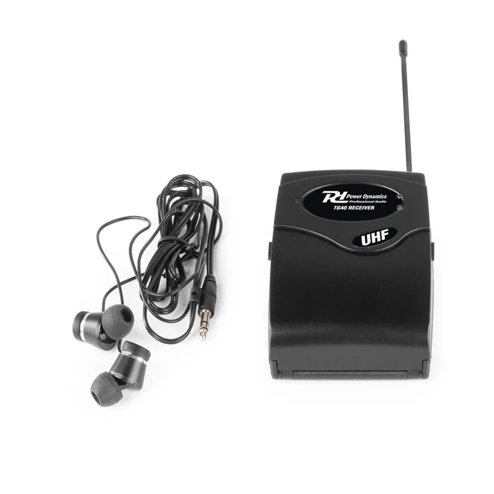 Power Dynamics TG40R – Récepteur Sans Fil Visite Guidée – 50 m