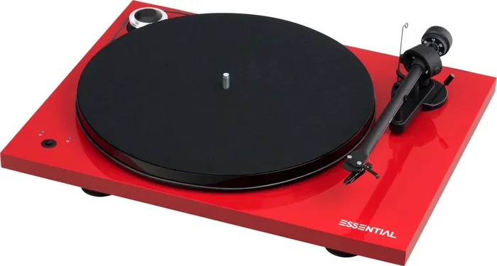 Pro-Ject Essential III SB + OM 10 High Gloss Red Tourne-disque