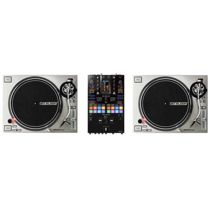 RELOOP Pack Regie DJ Vinyle : RP 7000 MK2 Silver + DJM-S11