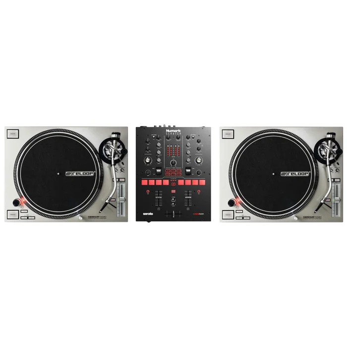 RELOOP Pack Regie DJ Vinyle : RP 7000 MK2 Silver + Numark Scratch