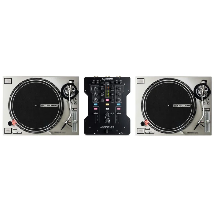 RELOOP Pack Regie DJ Vinyle : RP 7000 MK2 Silver + Xone 23