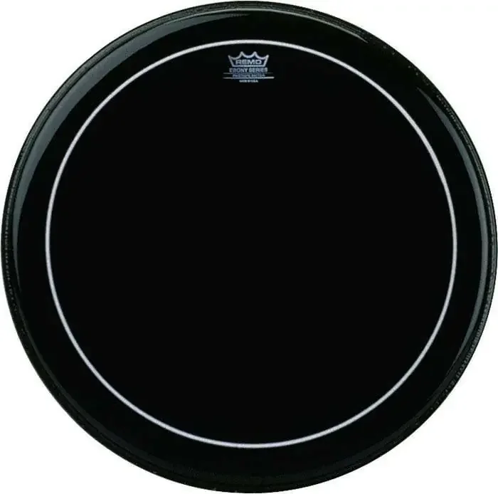 Remo ES-0612-PS Pinstripe Ebony 12″ Peaux de frappe