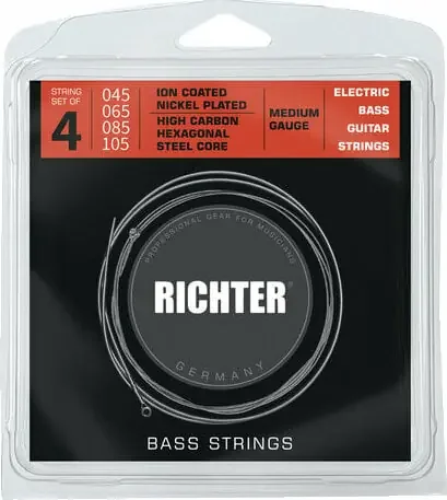 Richter Ion Coated Electric Bass 4 Strings – 045-105 Cordes de basses