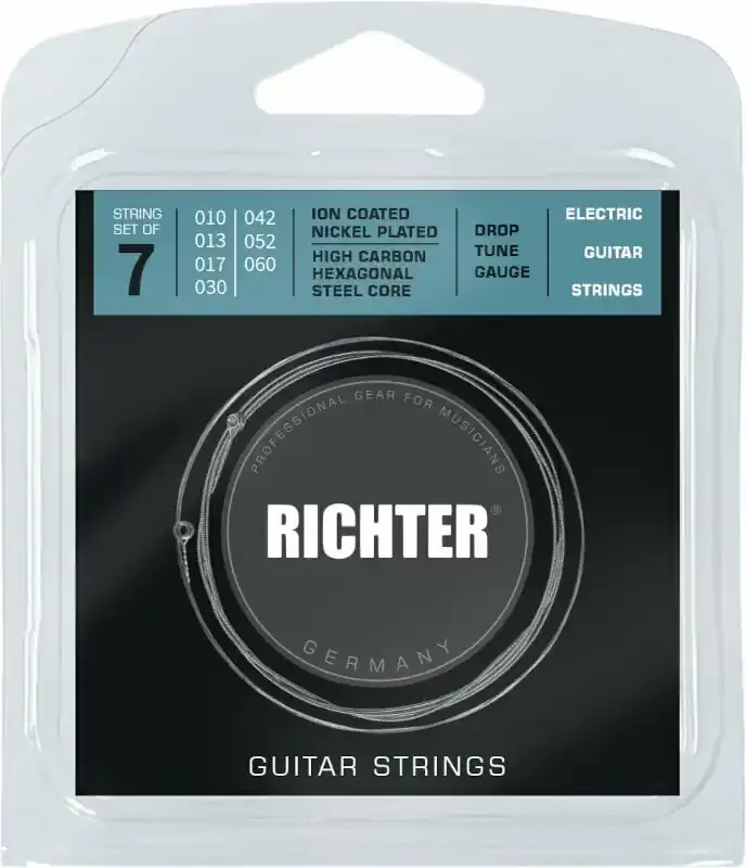 Richter Ion Coated Electric Guitar Strings 7 – 010-060 Cordes pour guitares électriques