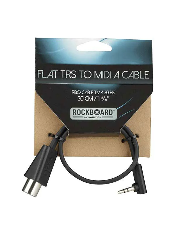 ROCKBOARD Cable Plat TRS Vers Midi Type A – 30 CM – Black