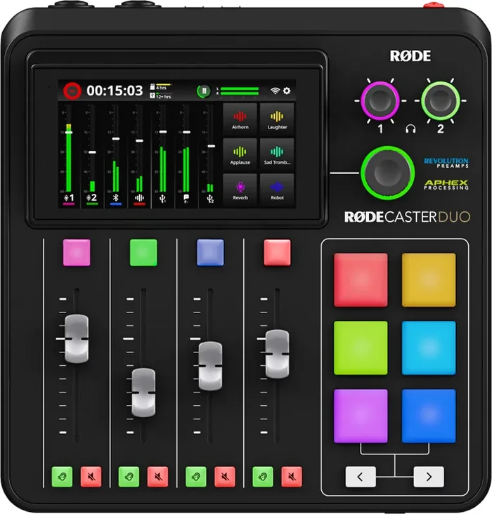 Rode RODECaster Duo Black Tables de mixage podcast