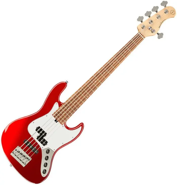 Sadowsky MetroExpress P/J MO 5 Solid Candy Apple Red Basse 5 cordes
