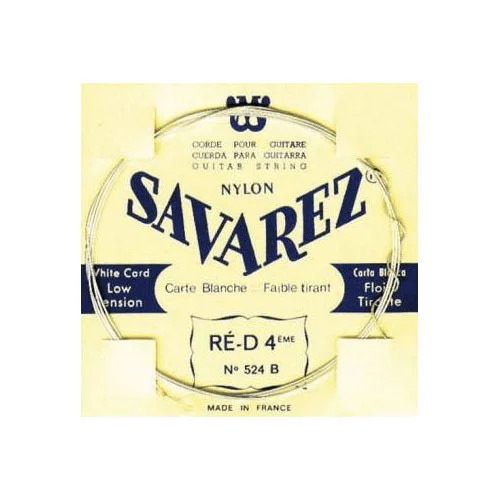 Savarez 524B RE-4 Carte Blanche Tirant Faible (Unité)