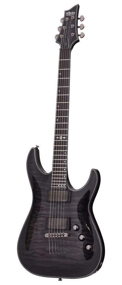 SCHECTER C-1 Hellraiser Trans Black Burst