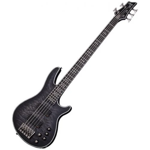 SCHECTER HELLRAISER EXTREME-5 SEE THRU BLACK SATIN