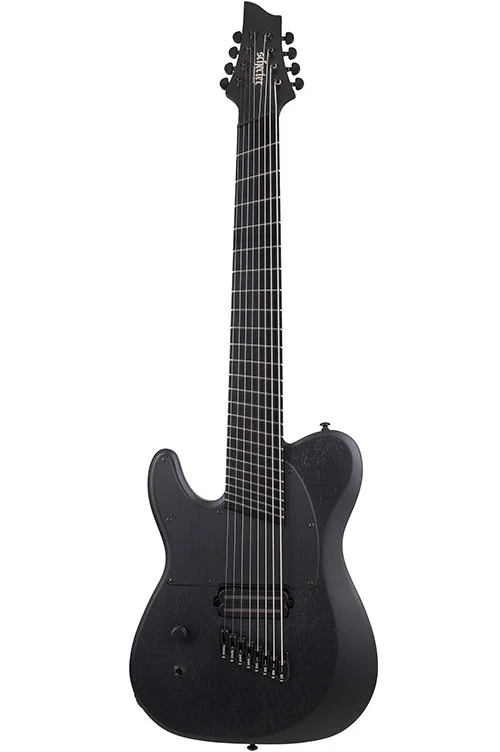 SCHECTER Pt-8 Black Multi-Scale Ops Lh Satin Black Open Pore