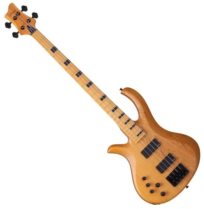 Schecter Riot-4 Session LH Aged Natural Satin Basse électrique