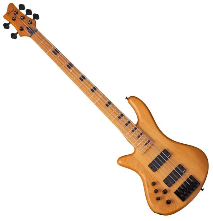 Schecter Stiletto-5 Session LH Aged Natural Satin Basse 5 cordes