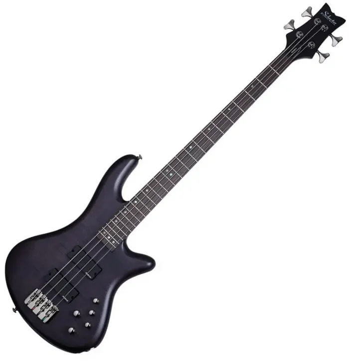 Schecter Stiletto Studio-4 See Thru Black Satin Basse électrique