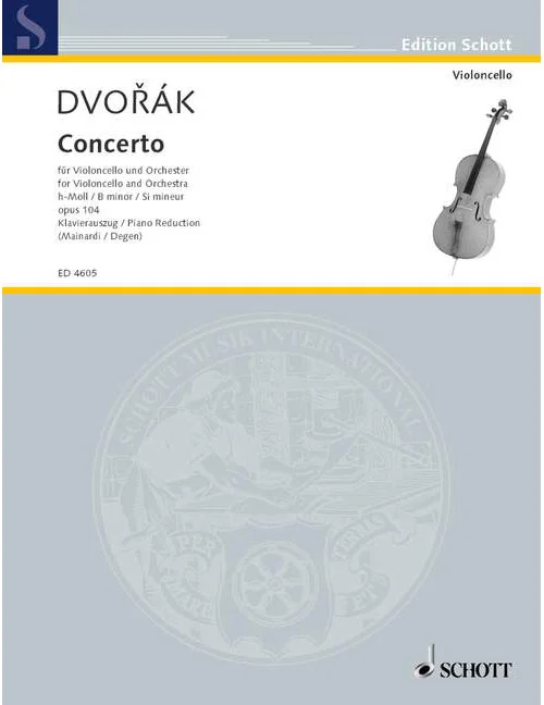 Schott Dvorák – Concerto B Minor Op. 104 B 191 – Violoncelle et Orchestre