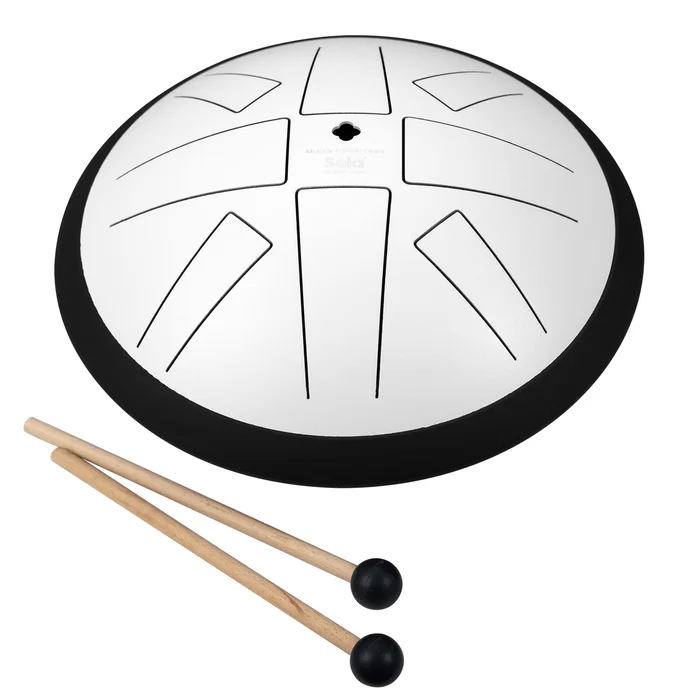 SELA Percussion Melody Tongue Drum 10″ C Maj Do Majeur White