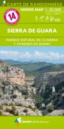 Sierra de Guara . Parque natural de la Sierra y cañones de Guara. 1/50 000