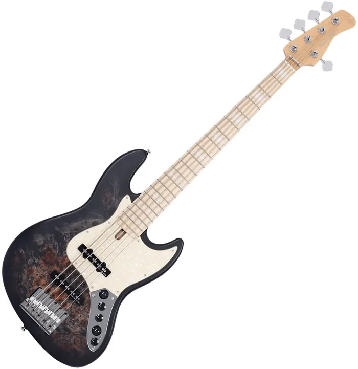 Sire Marcus Miller V7 Ash Reissue 5 Transparent Black Satin Basse 5 cordes