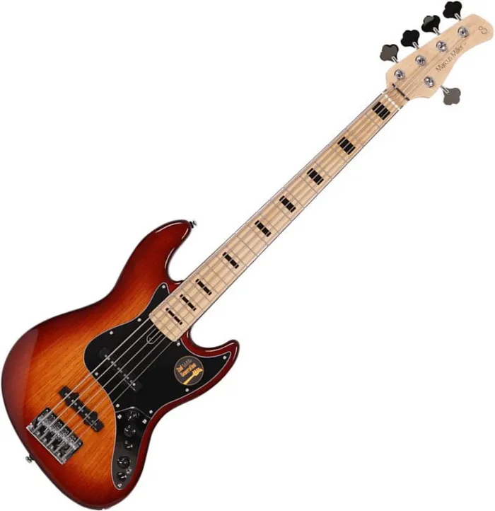 Sire Marcus Miller V7 Vintage Swamp Ash-5 2nd Gen Tobacco Sunburst Basse 5 cordes