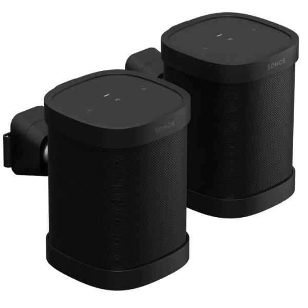 Sonos Fixation murale pour Sonos One (noir – paire)