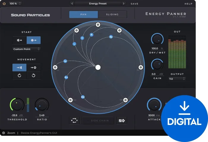 Sound Particles Energy Panner (Produit numérique)