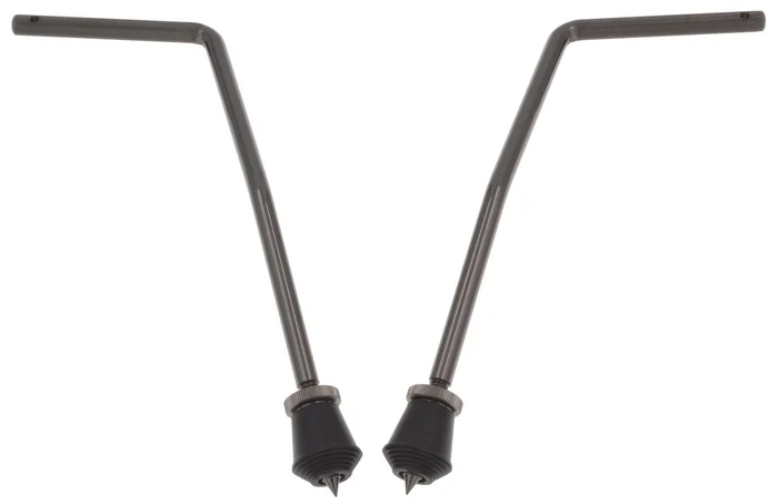 SPAREDRUM BDS7-105-Bk Pieds Grosse Caisse Incurvés 10.5mm X2 Noir