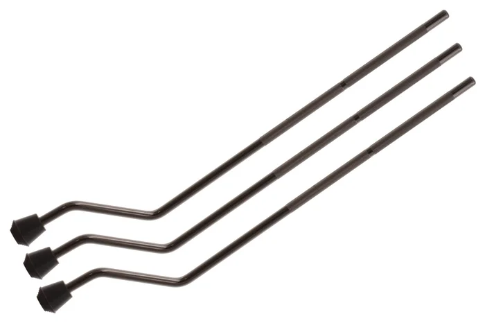 SPAREDRUM FTL1-540-105-Bk Pieds Tom Basse Noir 540mm (500mm Utile) – 10.5mm X3