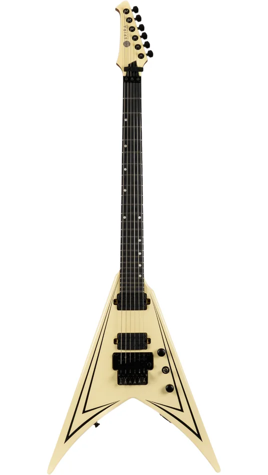 Spira Guitars V420AWH Antique White Stripe