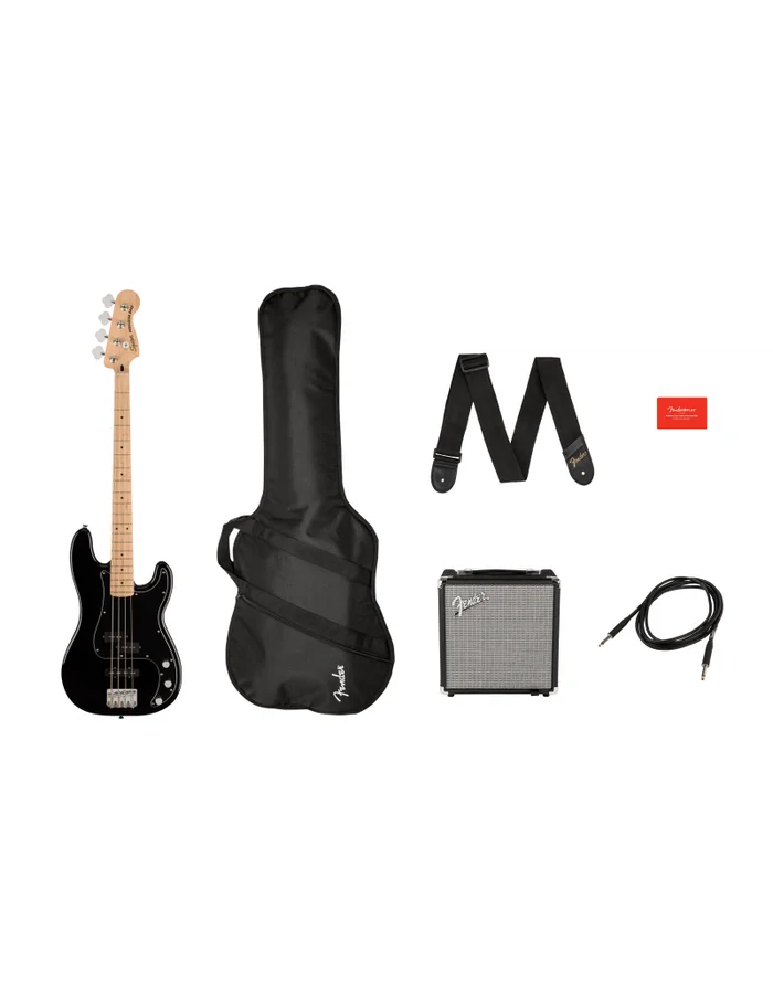 Squier Pack Affinity PJ bass MN BLK + Rumble 15 + accessoires – Image 3