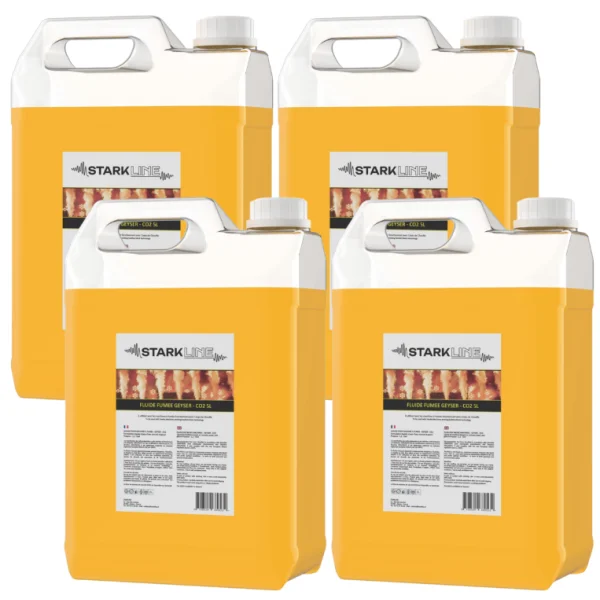 StarkLine Fluide Fumée Geyser – CO2 – 5L – Lot de 4