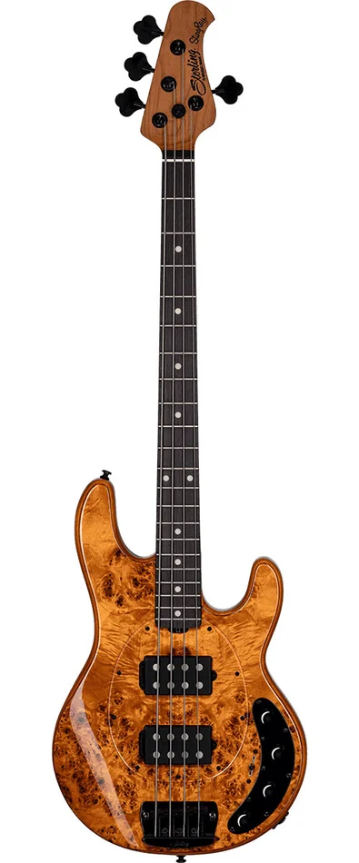 Sterling Guitars Ray 34 HH Poplar Burl Amber