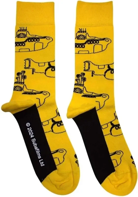 The Beatles Chaussettes Sub Outline Repeat Yellow 40-45