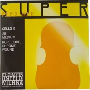 Thomastik Superflexible 28 G Cello 4/4 Medium Cordes pour instruments à cordes