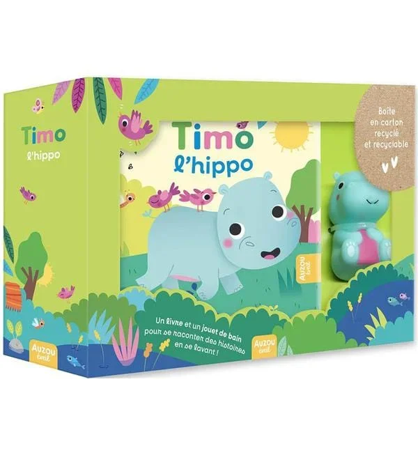 Timo l’hippo – Avec 1 jouet de bain