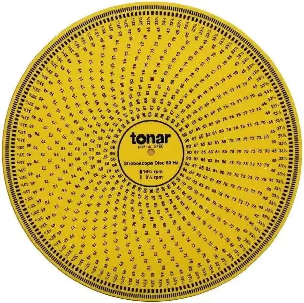 Tonar Acrylic Disque stroboscopique Yellow
