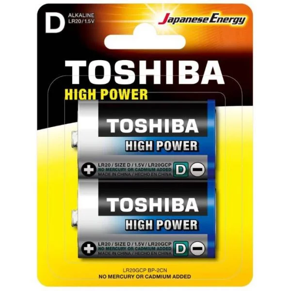 Toshiba Pile LR20 (Lot de 2)