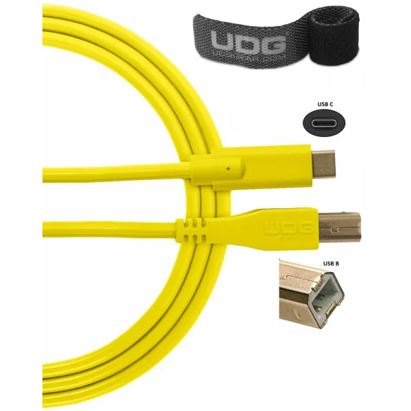 UDG Ultimate Audio Cable USB 2.0 C-B Straight 1,5m – U96001YL (1,5m)
