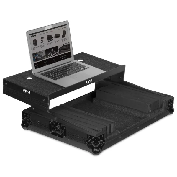 UDG Ultimate Flight Case Multi Format XL Black MK3 Plus (Laptop Shelf) – U91019BL3 – Image 2