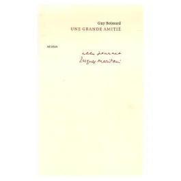 Une grande amitié. Charles Journet – Jacques Maritain