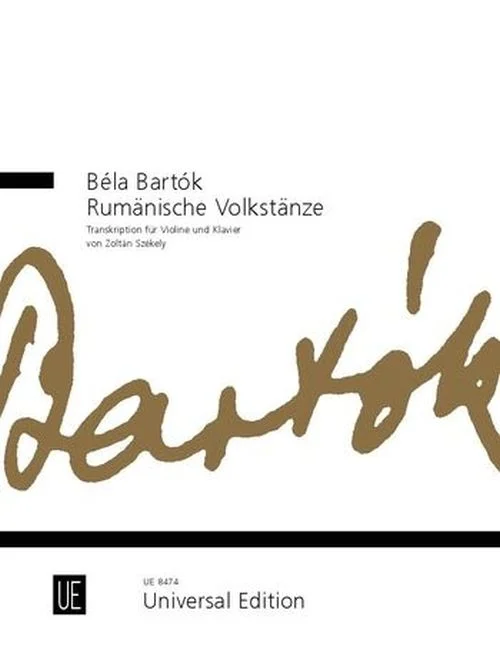 Universal Edition Bok Bela – Danses Roumaines – Violon, Piano