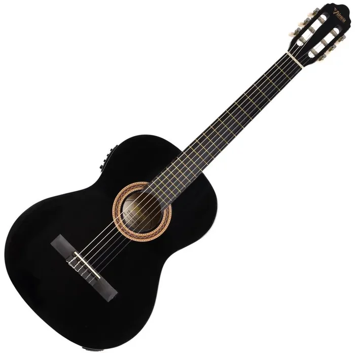 Valencia VC104E 4/4 Black Guitares classique avec préampli